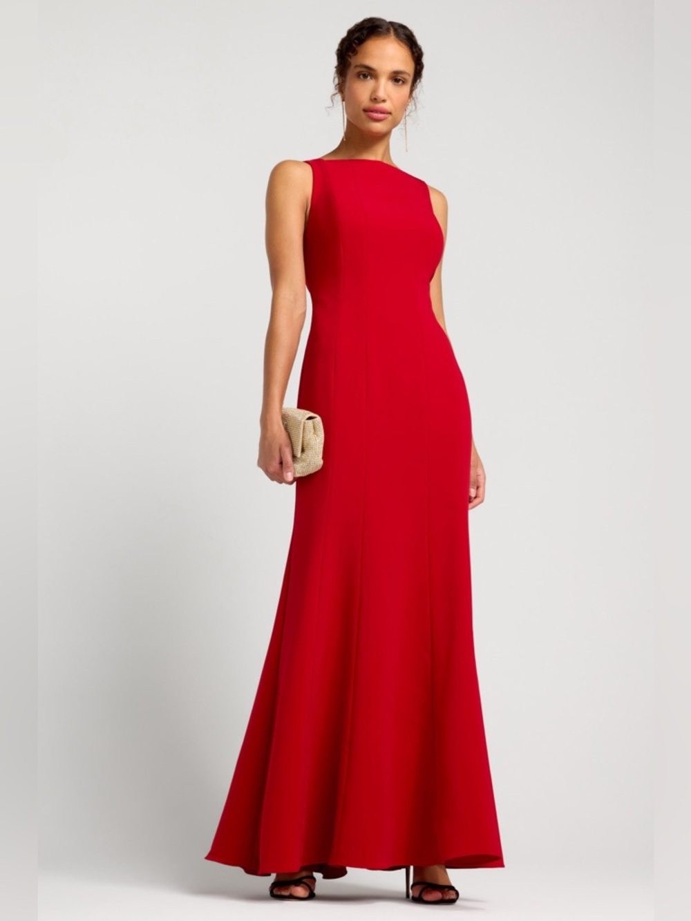Ralph Lauren Red Sleeveless Maxi Gown